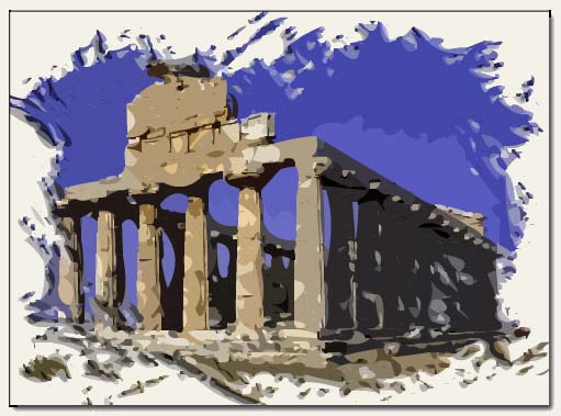 Temple d'Athéna tel qu'il est aujourd'hui